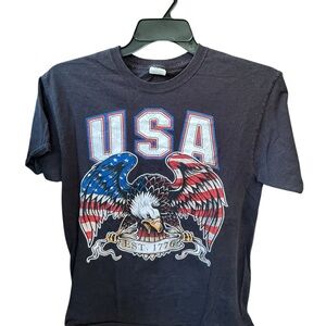 Fruit of the Loom Blue Short Sleeve Patriotic Tee